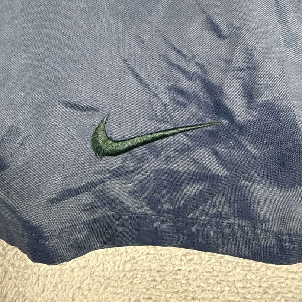 Nike Windbreaker Jacket Mens Med Half Zip Back Swoosh White Tag Read - Picture 15 of 15